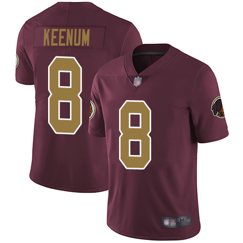 Washington Redskins Limited Burgundy Red Men Case Keenum Alternate Jersey NFL Football #8 80th->youth nfl jersey->Youth Jersey